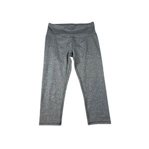 REEBOK Women's Size L Gray Cropped Athletic Leggings